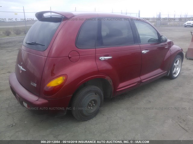 3C8FY78G54T329653 - 2004 CHRYSLER PT CRUISER GT RED photo 4