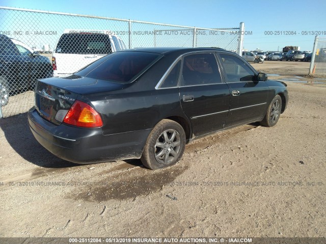 4T1BF28B51U192997 - 2001 TOYOTA AVALON XL/XLS BLACK photo 4