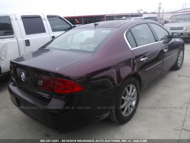 1G4HR57YX6U162331 - 2006 BUICK LUCERNE CXL MAROON photo 4