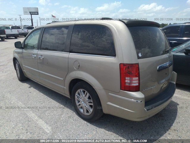 2A8HR64X68R663523 - 2008 CHRYSLER TOWN & COUNTRY LIMITED GOLD photo 3