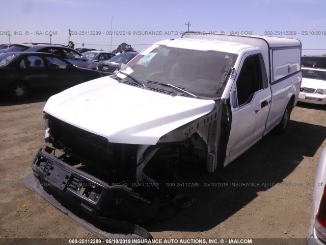 1FTMF1CB4JKC15759 - 2018 FORD F150 WHITE photo 2