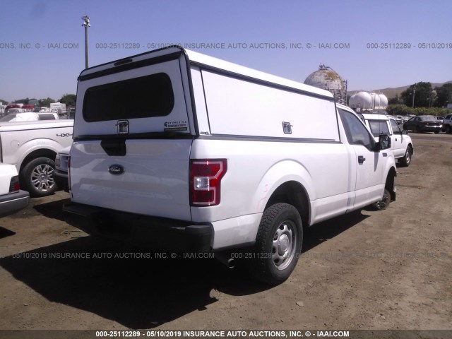 1FTMF1CB4JKC15759 - 2018 FORD F150 WHITE photo 4