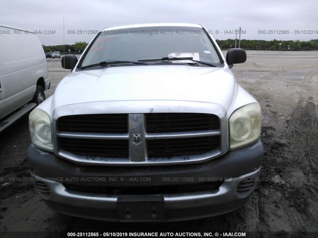 1D7HA16K17J626536 - 2007 DODGE RAM 1500 ST WHITE photo 6