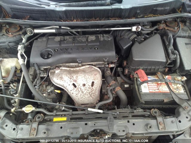 2T1GE40E09C004684 - 2009 TOYOTA COROLLA MATRIX XRS BLACK photo 10