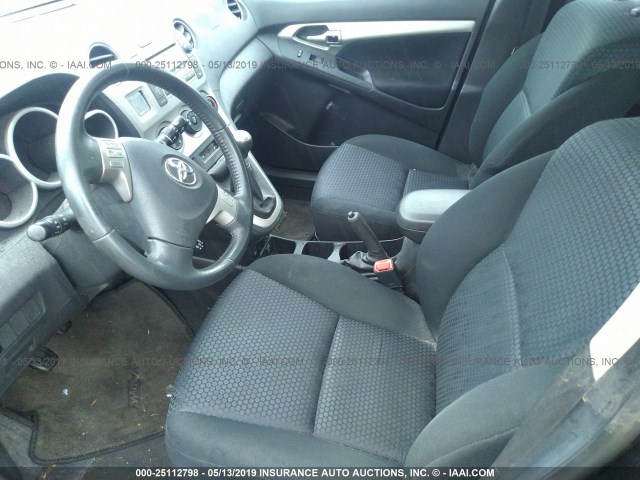 2T1GE40E09C004684 - 2009 TOYOTA COROLLA MATRIX XRS BLACK photo 5