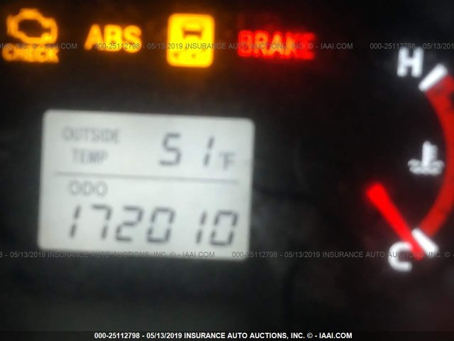 2T1GE40E09C004684 - 2009 TOYOTA COROLLA MATRIX XRS BLACK photo 7