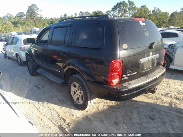 1D4HB58D54F207877 - 2004 DODGE DURANGO LIMITED BLACK photo 3