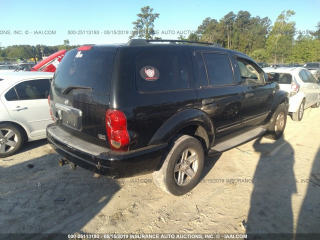 1D4HB58D54F207877 - 2004 DODGE DURANGO LIMITED BLACK photo 4