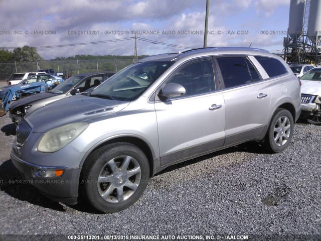 5GAEV23798J106174 - 2008 BUICK ENCLAVE CXL SILVER photo 2