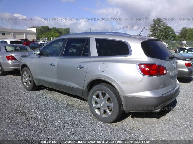 5GAEV23798J106174 - 2008 BUICK ENCLAVE CXL SILVER photo 3