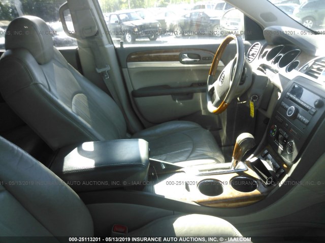 5GAEV23798J106174 - 2008 BUICK ENCLAVE CXL SILVER photo 5