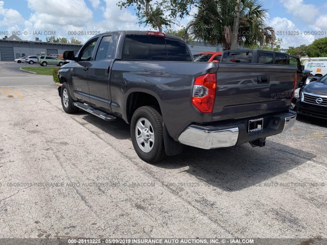 5TFRY5F17EX171484 - 2014 TOYOTA TUNDRA DOUBLE CAB SR/SR5 SILVER photo 3