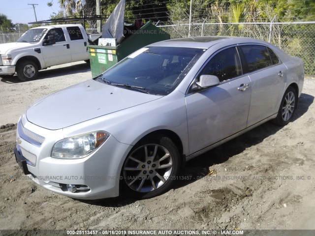 1G1ZE5E71AF245098 - 2010 CHEVROLET MALIBU LTZ SILVER photo 2