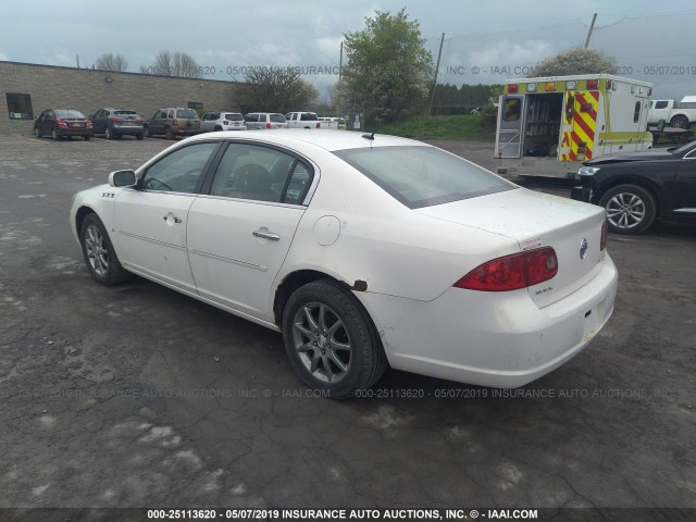 1G4HD57227U106444 - 2007 BUICK LUCERNE CXL WHITE photo 3