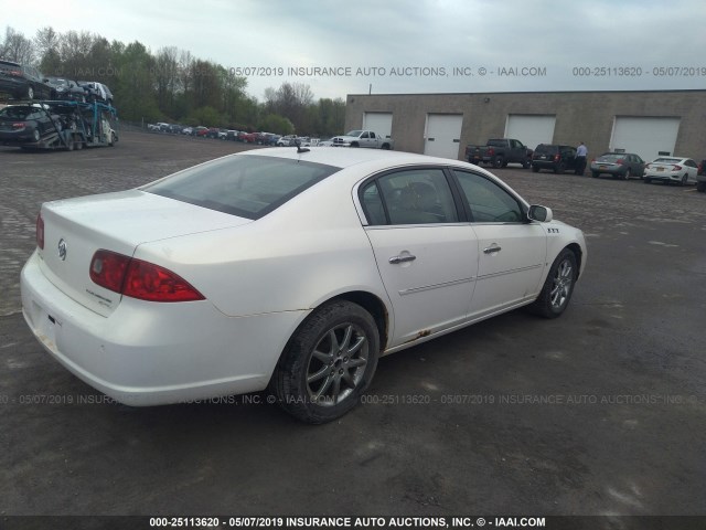 1G4HD57227U106444 - 2007 BUICK LUCERNE CXL WHITE photo 4