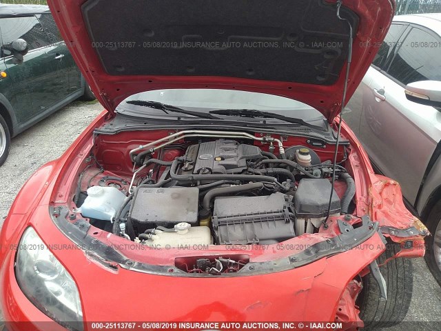 JM1NC2JF2F0242731 - 2015 MAZDA MX-5 MIATA RED photo 10