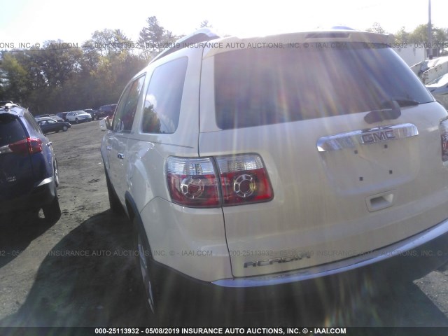 1GKER33757J132668 - 2007 GMC ACADIA SLT-2 WHITE photo 3