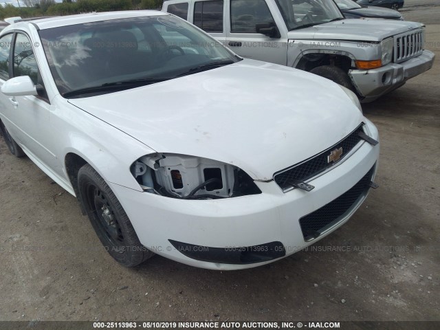 2G1WD5E38C1160983 - 2012 CHEVROLET IMPALA POLICE WHITE photo 6