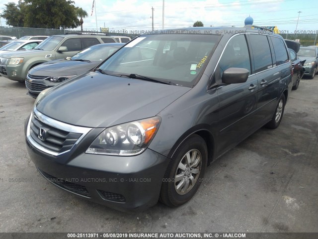 5FNRL3H66AB092260 - 2010 HONDA ODYSSEY EXL GRAY photo 2