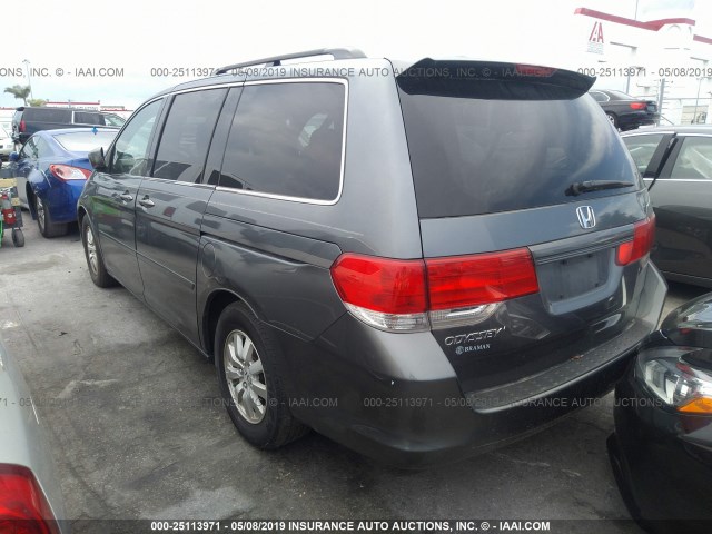 5FNRL3H66AB092260 - 2010 HONDA ODYSSEY EXL GRAY photo 3