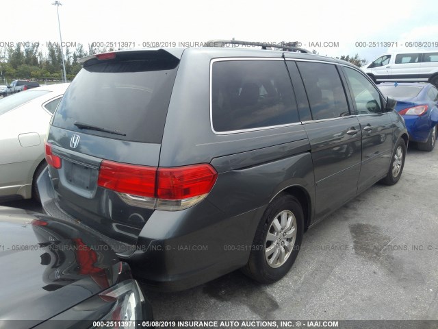 5FNRL3H66AB092260 - 2010 HONDA ODYSSEY EXL GRAY photo 4