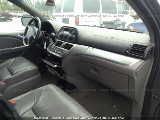 5FNRL3H66AB092260 - 2010 HONDA ODYSSEY EXL GRAY photo 5