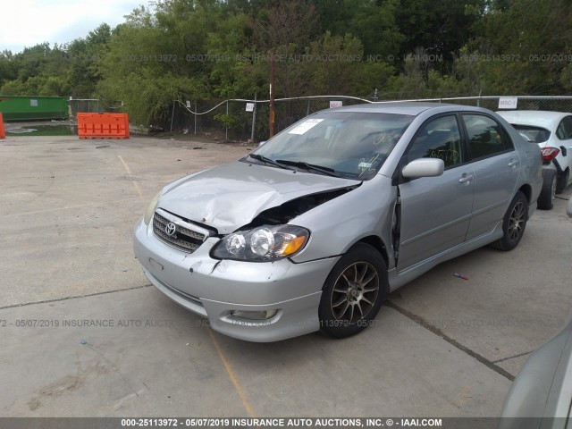 1NXBR32E86Z618463 - 2006 TOYOTA COROLLA CE/LE/S SILVER photo 2