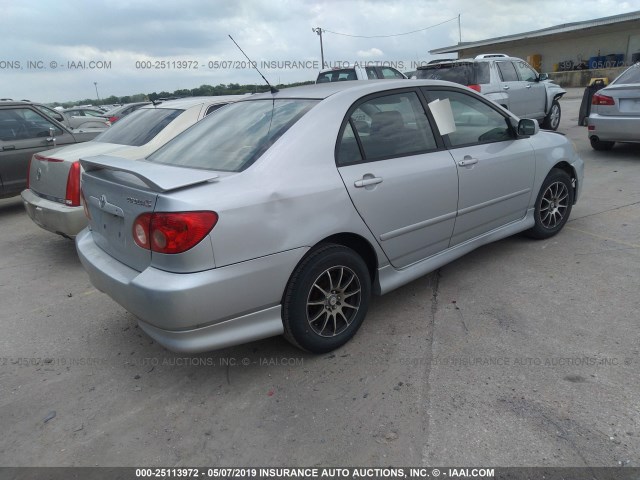 1NXBR32E86Z618463 - 2006 TOYOTA COROLLA CE/LE/S SILVER photo 4