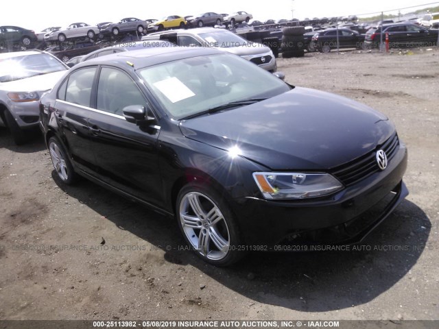 3VWLL7AJ4CM405684 - 2012 VOLKSWAGEN JETTA TDI BLACK photo 1