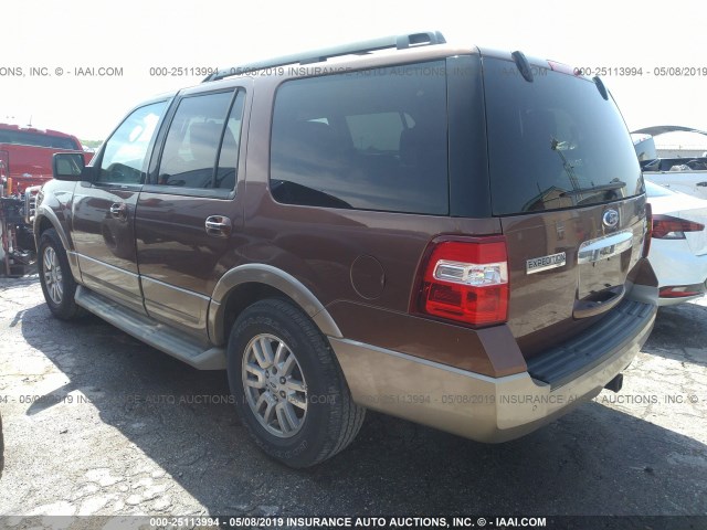 1FMJU1H53BEF38496 - 2011 FORD EXPEDITION XLT/KING RANCH BROWN photo 3