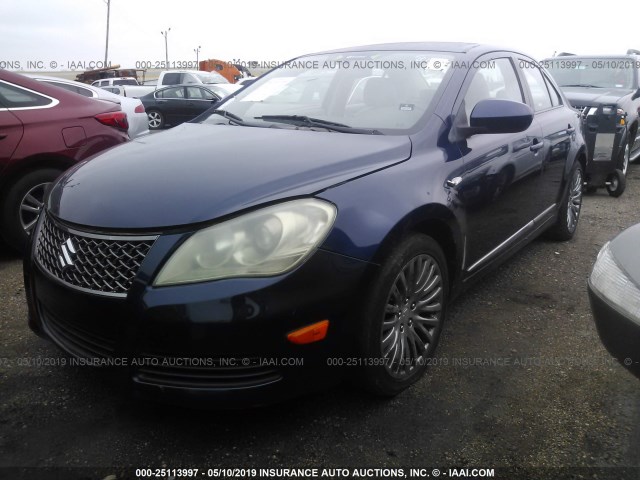 JS2RF9A37B6110729 - 2011 SUZUKI KIZASHI SE BLUE photo 2