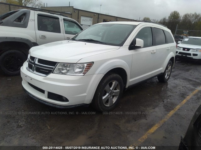 3D4PH1FG8BT502197 - 2011 DODGE JOURNEY MAINSTREET WHITE photo 2