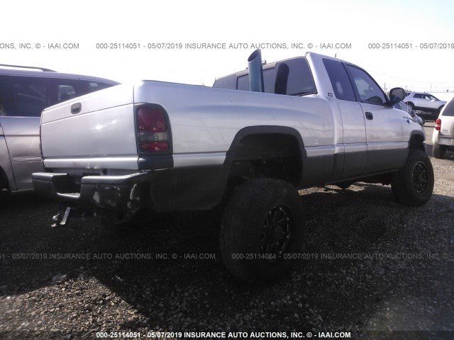 3B7KF23622M243926 - 2002 DODGE RAM 2500 SILVER photo 4