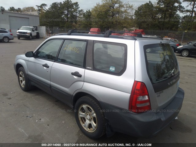 JF1SG63673G756417 - 2003 SUBARU FORESTER 2.5X SILVER photo 3