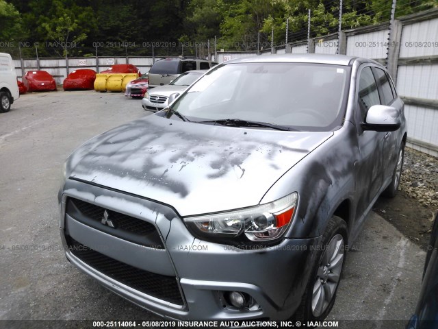 JA4AR4AU3BZ017919 - 2011 MITSUBISHI OUTLANDER SPORT  SILVER photo 2