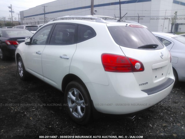 JN8AS5MT0AW506687 - 2010 NISSAN ROGUE S/SL/KROM WHITE photo 3