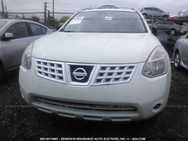 JN8AS5MT0AW506687 - 2010 NISSAN ROGUE S/SL/KROM WHITE photo 6