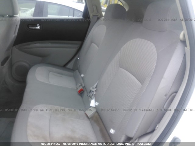 JN8AS5MT0AW506687 - 2010 NISSAN ROGUE S/SL/KROM WHITE photo 8