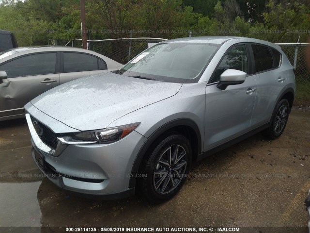 JM3KFACM1J0319699 - 2018 MAZDA CX-5 TOURING SILVER photo 2
