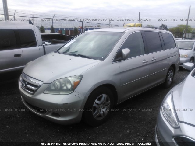 5FNRL38637B408173 - 2007 HONDA ODYSSEY EXL BEIGE photo 2