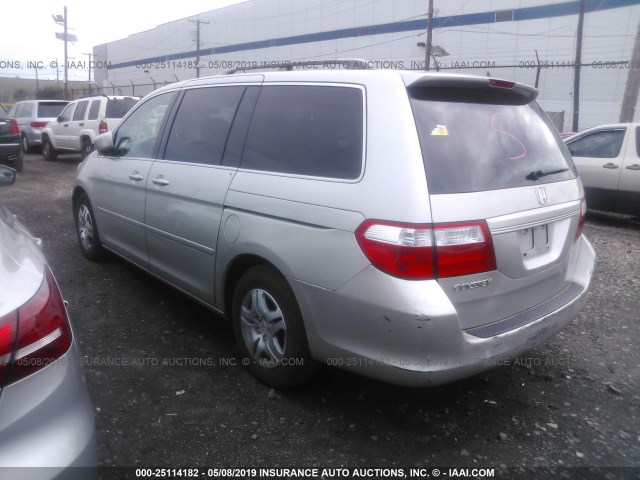 5FNRL38637B408173 - 2007 HONDA ODYSSEY EXL BEIGE photo 3