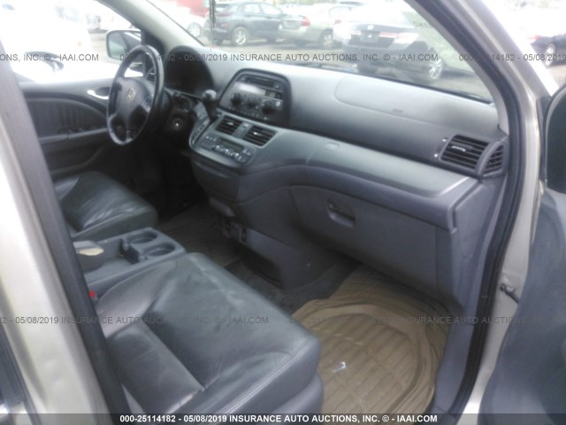 5FNRL38637B408173 - 2007 HONDA ODYSSEY EXL BEIGE photo 5