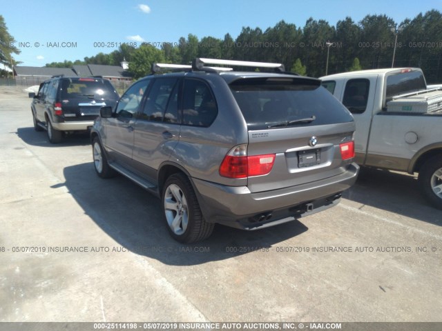 5UXFB53574LV07635 - 2004 BMW X5 4.4I GRAY photo 3