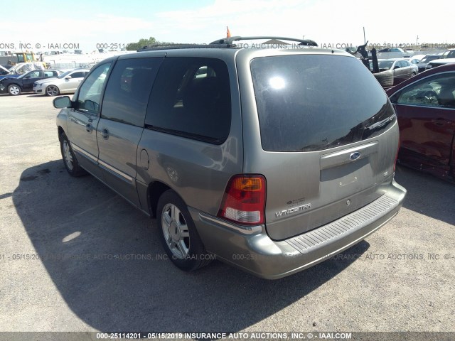 2FMZA52492BA07480 - 2002 FORD WINDSTAR SE GREEN photo 3