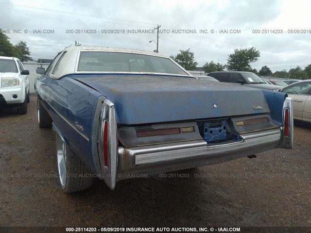 6047S6Q162867 - 1976 CADILLAC DEVILLE BLUE photo 6