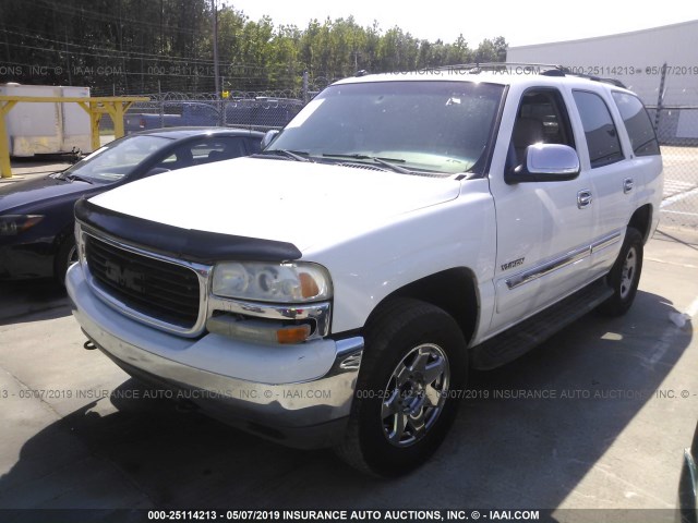 1GKEK13Z14R106642 - 2004 GMC YUKON WHITE photo 2