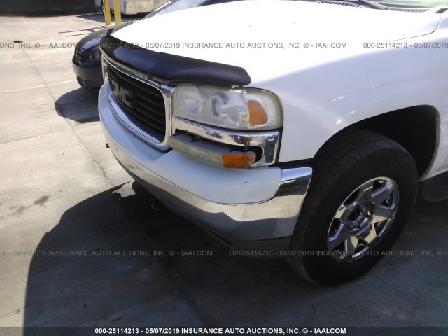 1GKEK13Z14R106642 - 2004 GMC YUKON WHITE photo 6