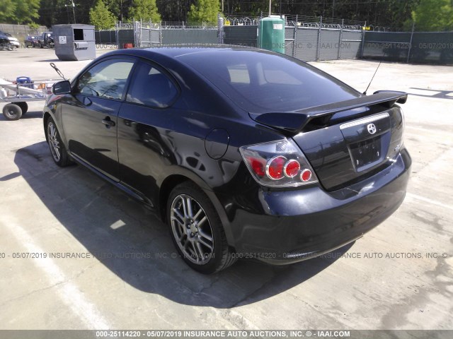 JTKDE167X80245342 - 2008 TOYOTA SCION TC BLACK photo 3