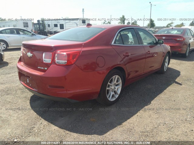 1G11F5RR9DF103673 - 2013 CHEVROLET MALIBU 2LT RED photo 4