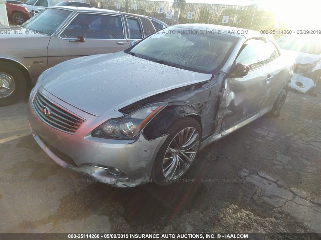 JN1CV6FE7BM954506 - 2011 INFINITI G37 SPORT SILVER photo 2